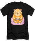Anime Kawaii Gaming Cat Funny Chubby Cat Designed By Vexels T-Shirt