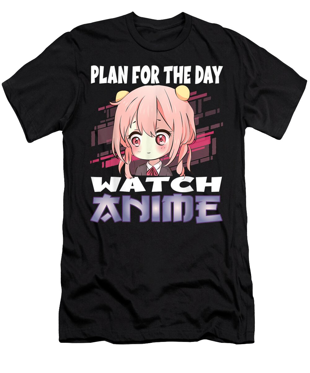 Anime Merch Plan for the Day Watch Anime Anime Girl Manga Dnt Prints T-Shirt