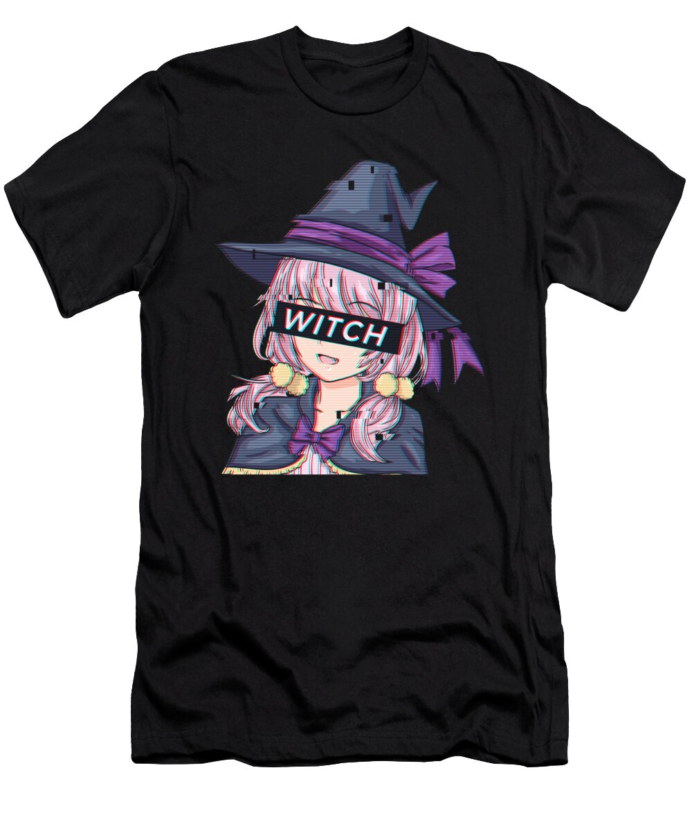 Anime Vaporwave Witch Witchcraft Gift Bi Nutz T-Shirt
