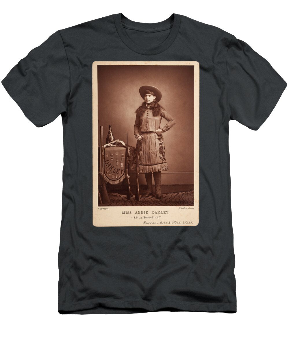 Annie Oakley Woodburytype Cabinet Card C1890s Celestial Images T-Shirt