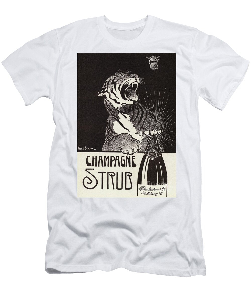 Antique Advertisement for Strub Champagne French School T-Shirt