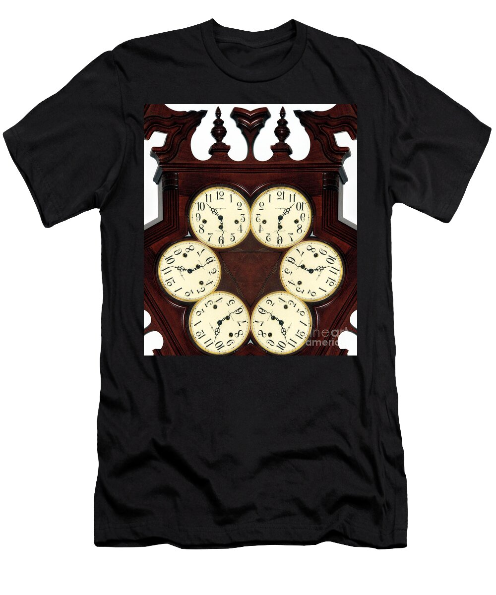 Antique Clock Abstract Standard Renee Trenholm T-Shirt