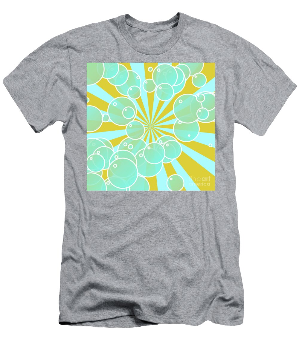 Aqua Bubbly Art Gaspar Avila T-Shirt
