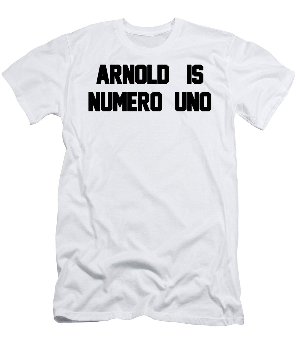 Arnold Is Numero Uno Mens Ringer Retro Birthday Gift Birthday Game Rory Foxall T-Shirt