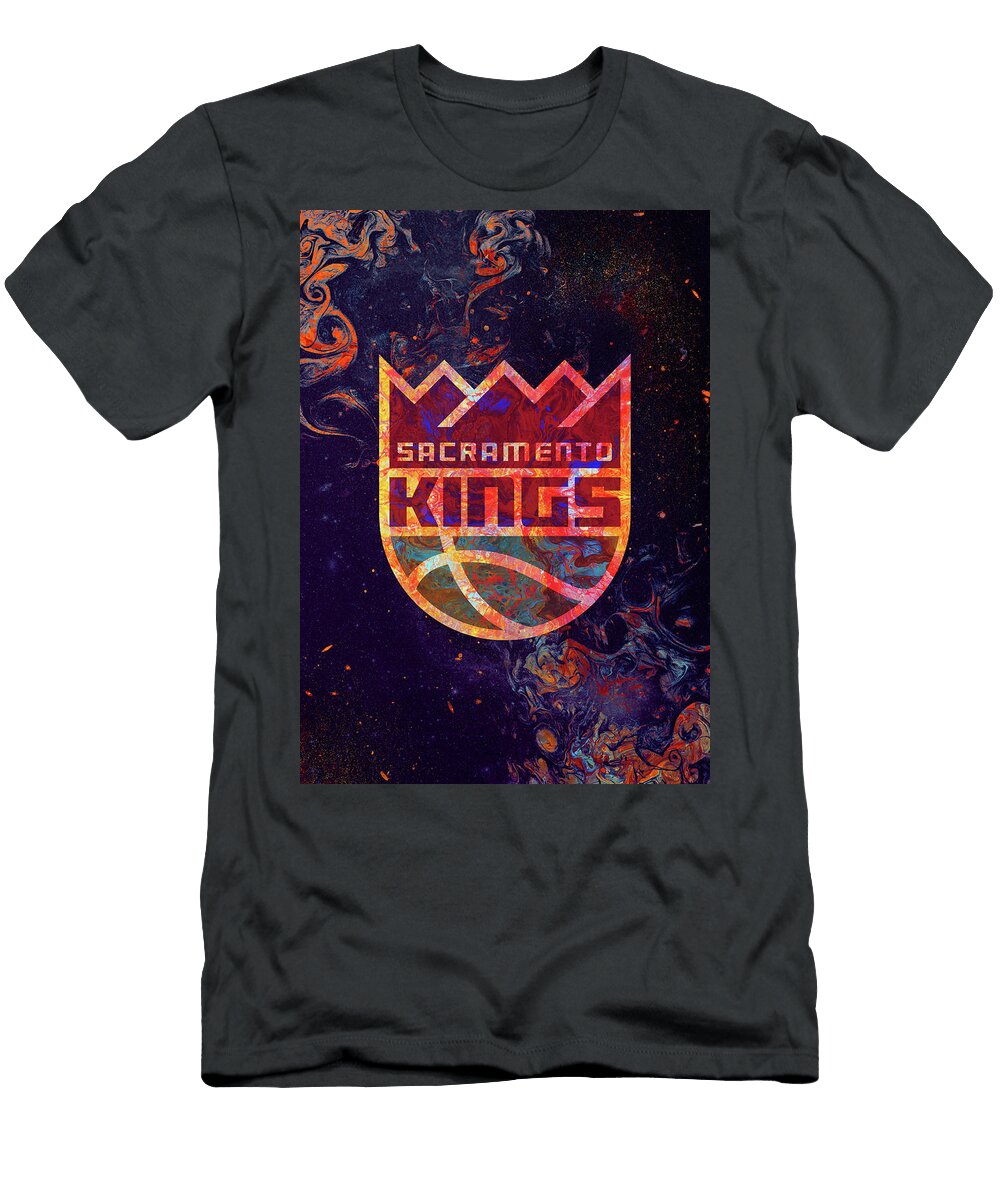Art Basketball Sacramento Kings Leith Huber T-Shirt