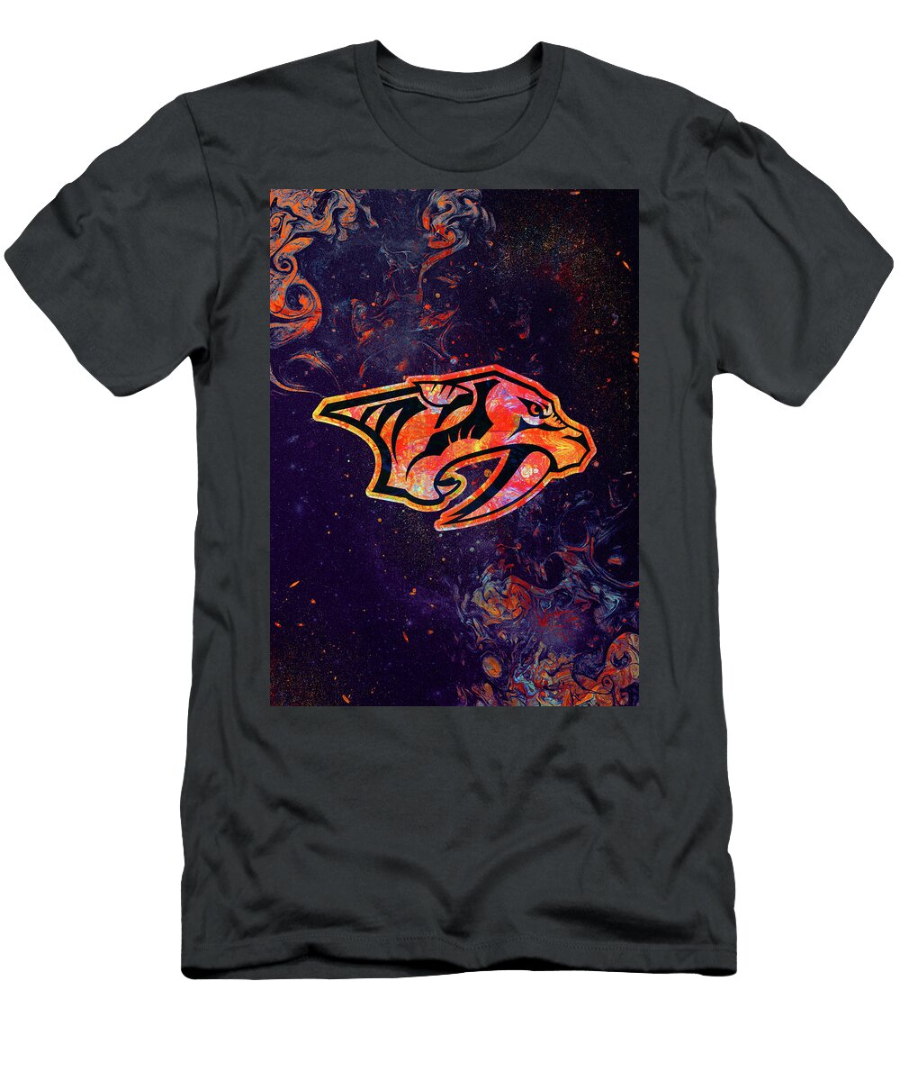 Art Hockey Nashville Predators Leith Huber T-Shirt