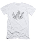Aspen Minimal Modern Abstract Leaf Stalk Line Art Studio Grafiikka T-Shirt