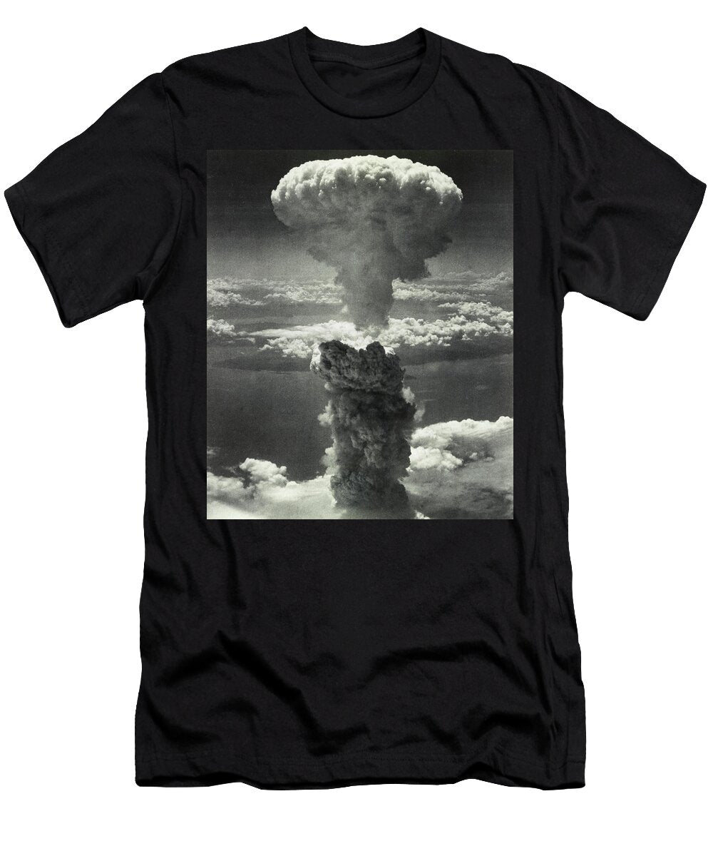 Atomic Bomb Mushroom Cloud Over Nagasaki 1945 United States Army T-Shirt