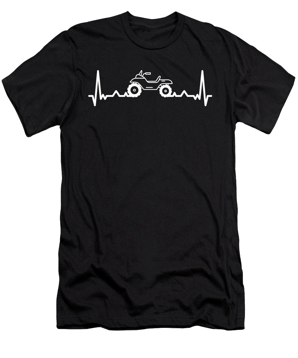 Atv Heartbeat Quad Racing Extreme Sports Gift Thomas Larch T-Shirt