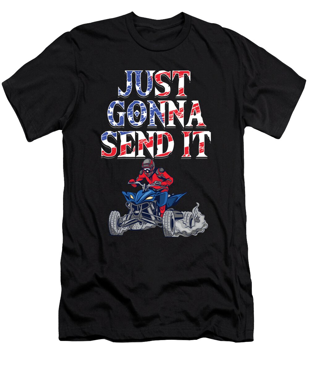 Atv Quad US Flag Quads Driver Racing Rider Gift Thomas Larch T-Shirt