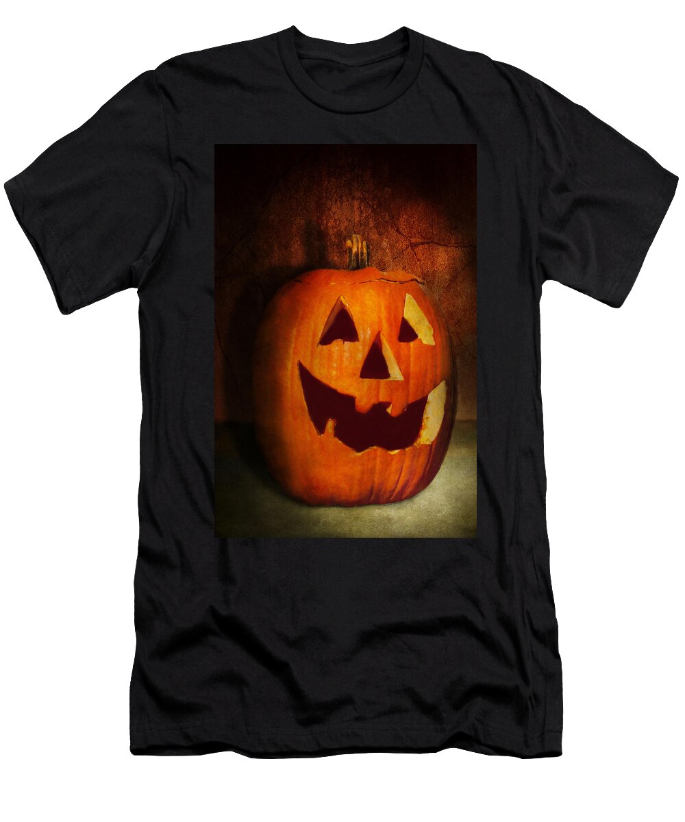 Autumn Halloween Jack O Lantern Mike Savad T-Shirt