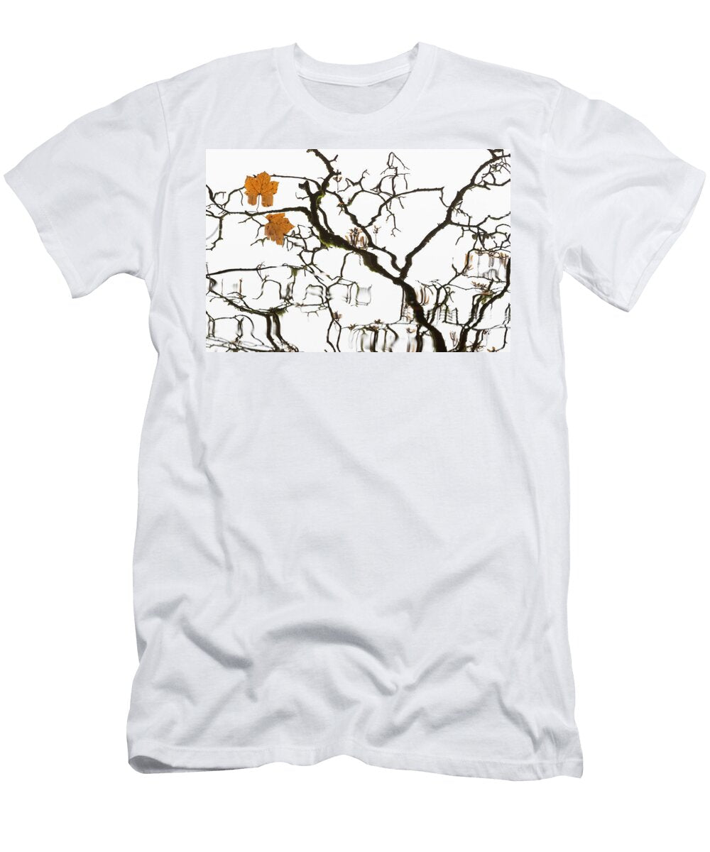 Autumn Leaves and Reflections Bolam Lake Country Park Ann Steve Toon Natureplcom T-Shirt