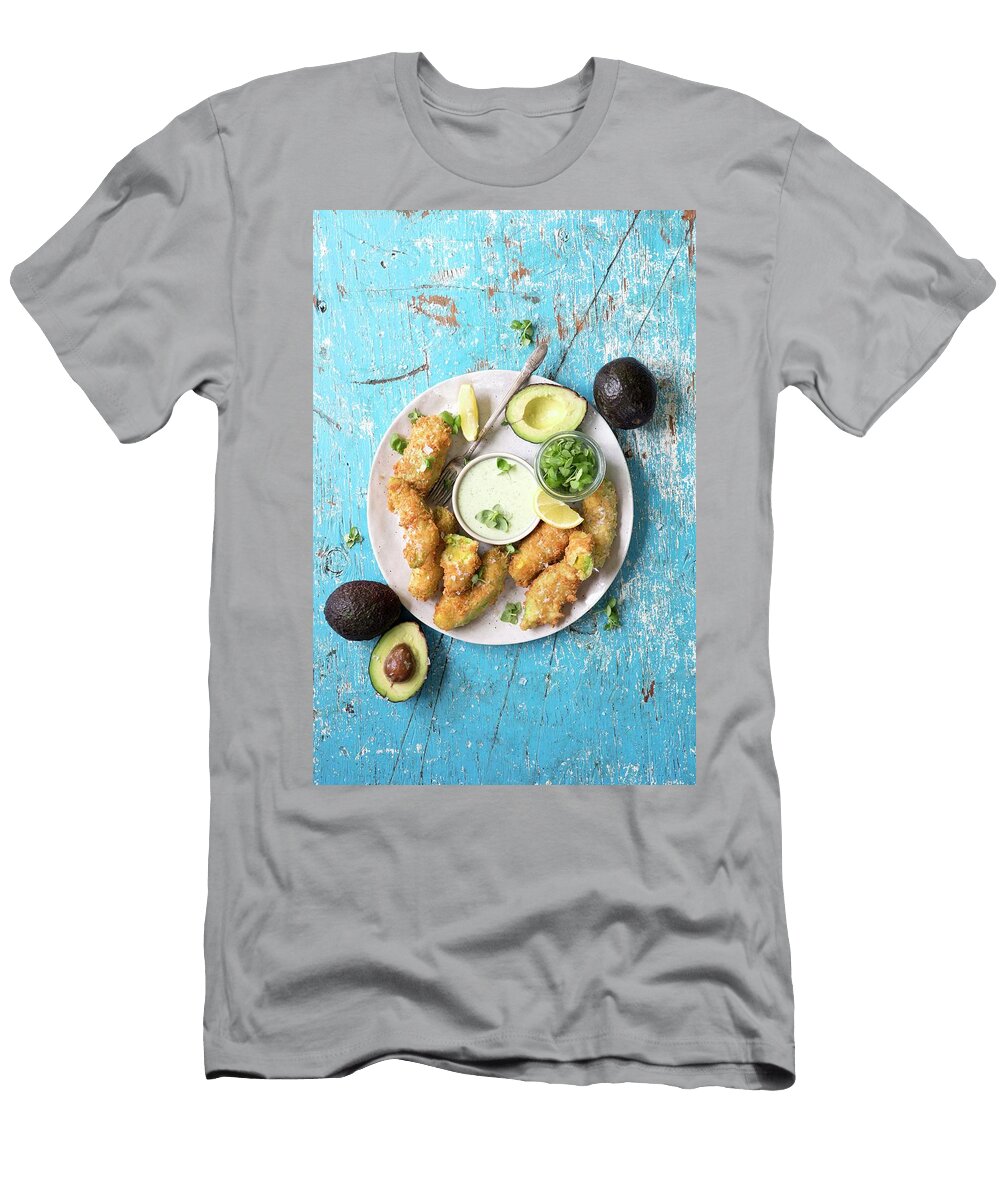 Avocado Nuggets with a Creamy Horseradish and Basil Dip Great Stock T-Shirt