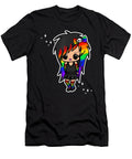 Awesome Good Goth Lgbtq Chibi Girl Gothic Emo Pride Scene Kid Rainbow Christmas Holiday Funny Ezone Prints T-Shirt