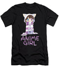Awesome Good Kawaii Anime Girl Kawaii Clothes Cute Girl with Kitty Ears Funny Ezone Prints T-Shirt