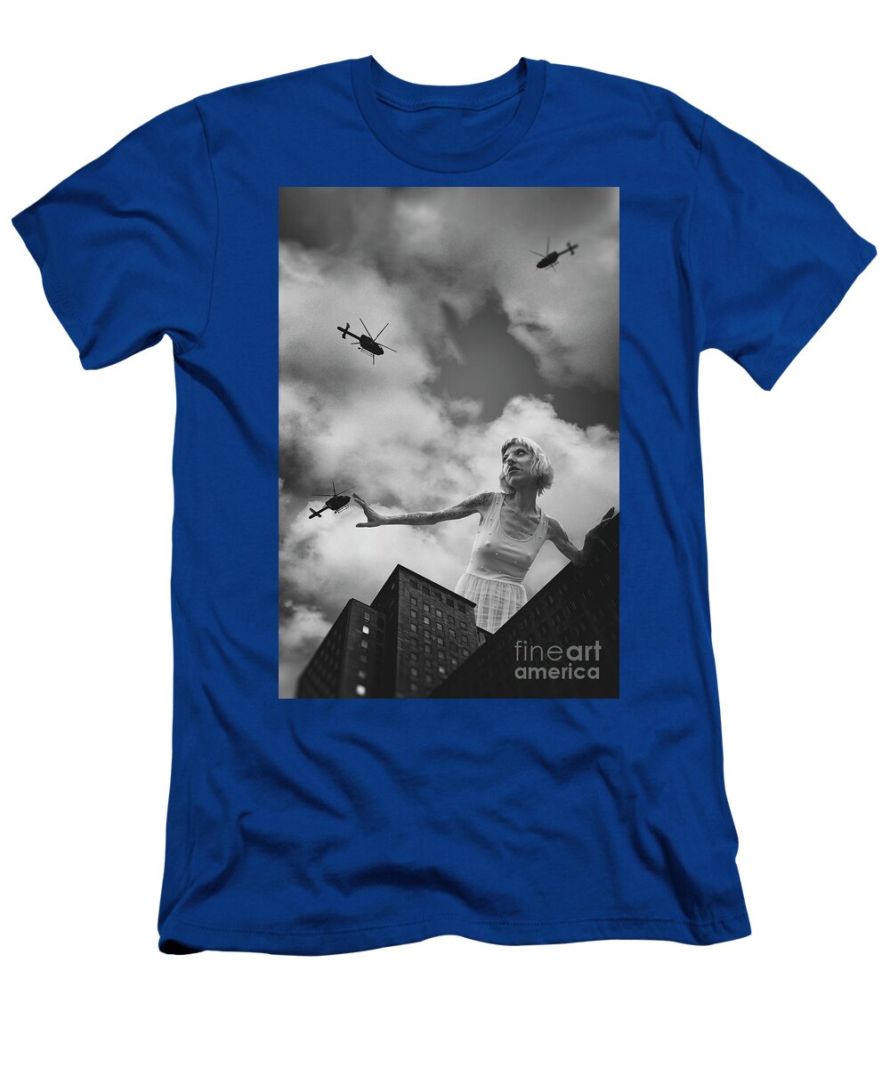 B Movie 50 Foot Woman Clayton Bastiani T-Shirt