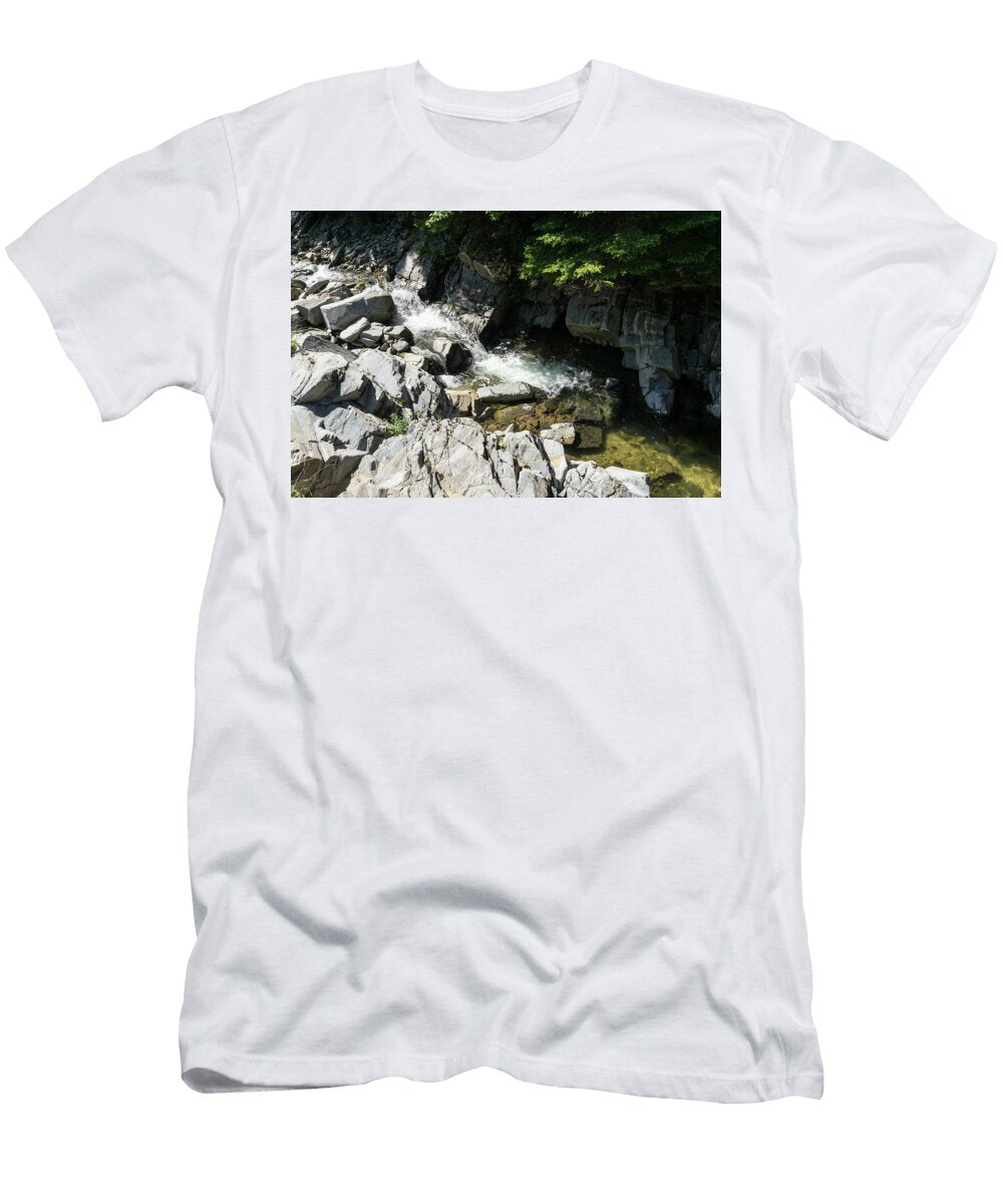 Babbling Mountain Stream Cascading Ecotherapy Georgia Mizuleva T-Shirt