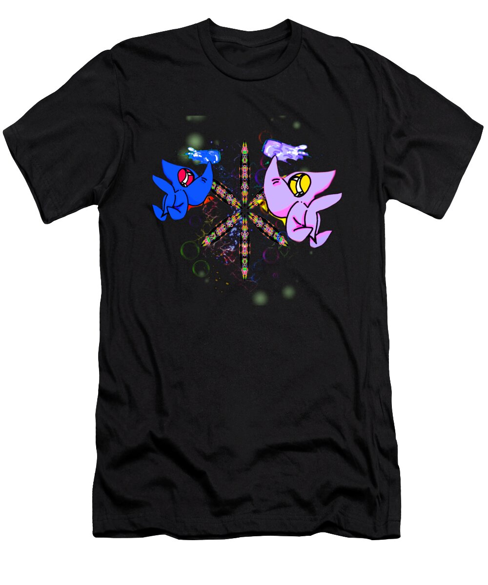 Baby Buttershark Design Angel Thompson T-Shirt