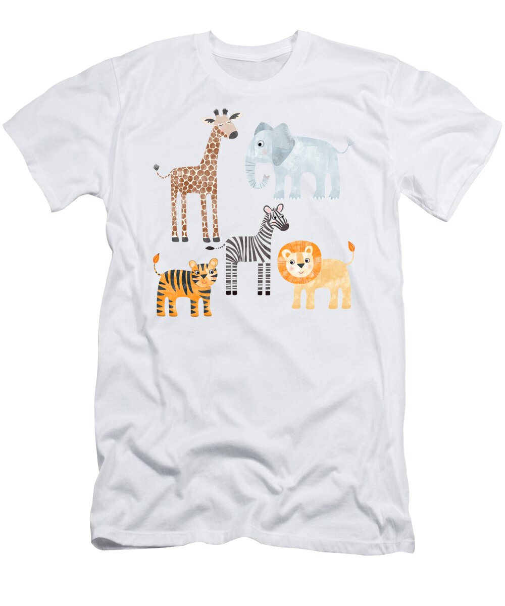 Baby Safari Animals Nic Squirrell T-Shirt