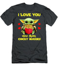Baby Yoda I Love You More Than Chicken Nuggets Gift Logo Cheap Logo Cotton Printed C Sonya Johnson T-Shirt