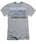 Barnacle Geese in Flight Caerlaverock Wwt Reserve Ann Steve Toon Natureplcom T-Shirt
