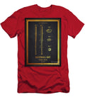 Baseball Bat Patent 1939 Gold Aged Pixel T-Shirt