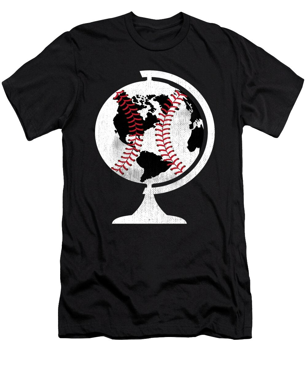 Baseball Europe World Cup Championship Globe Justus Ratzke T-Shirt