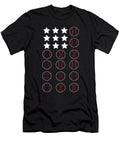 Baseball Softball USA 4th July American Flag Justus Ratzke T-Shirt