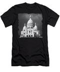 Basilica of the Sacred Heart in Paris in Black and White Andreea Eva Herczegh T-Shirt