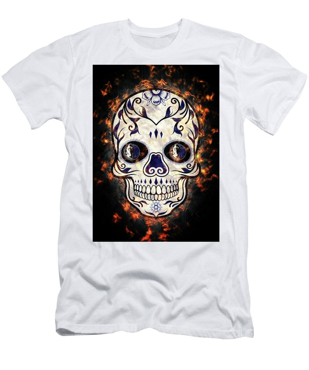 Basketball Art Basketball Dallas Mavericks Leith Huber T-Shirt