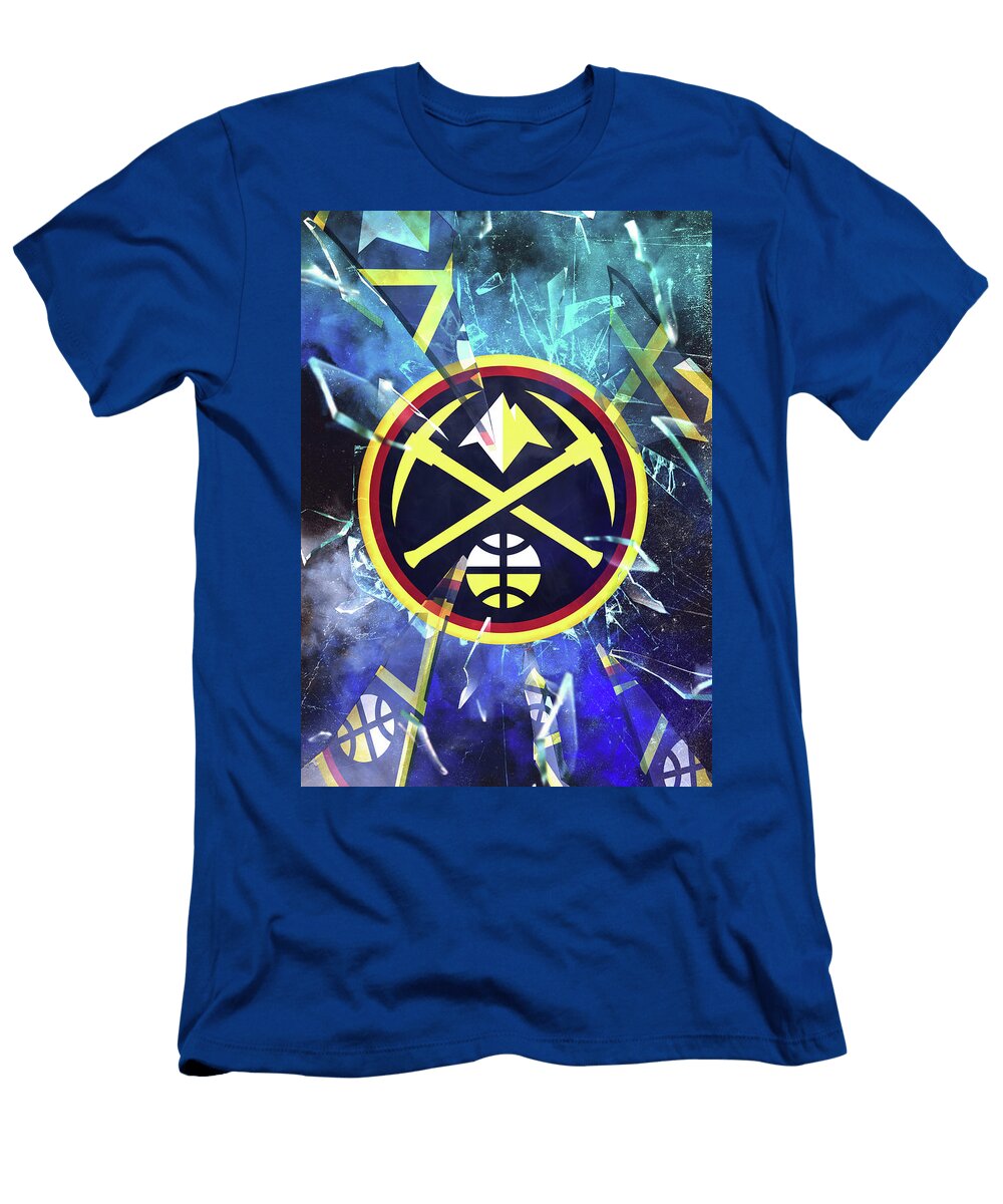 Basketball Basketball Fanart Denver Nuggets Leith Huber T-Shirt