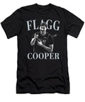 Basketball Player in Dallas Jersey Flagg Cooper Black White Basketball Player Graphic Eyaden Dan T-Shirt