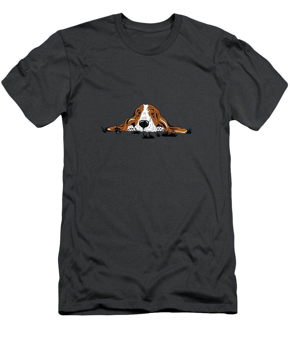 Basset Dog Cute Adorable Irina Sztukowski T-Shirt