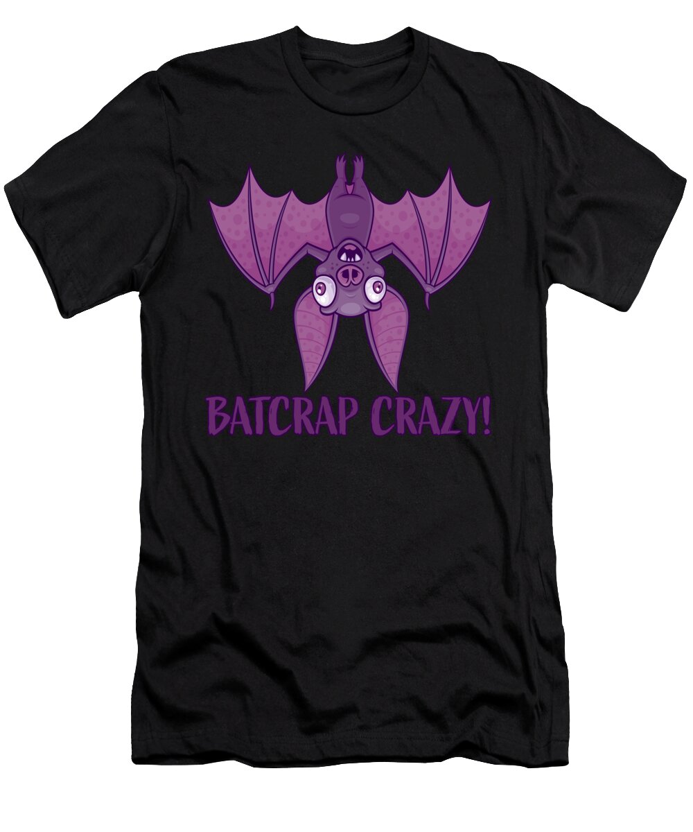Batcrap Crazy Wacky Cartoon Bat John Schwegel T-Shirt