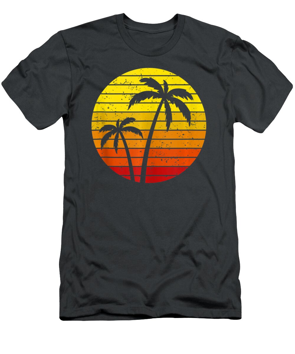 Beach Sunset Summer Palm Tree Tropical Chuoc Tan Le T-Shirt