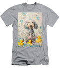 Bedlington Terrier Dog Enjoying a Bubbly Bath Adrien Efren T-Shirt