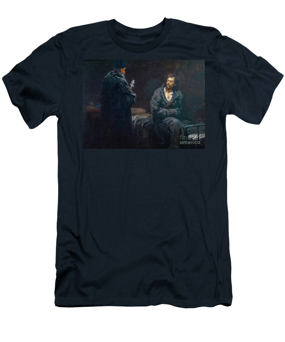 Before the Confession Ilya Efimovich Repin T-Shirt