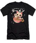 Believe Hope Cat Eating Ramen Japanese Cute Kawaii Anime Vintage Ezone Prints T-Shirt