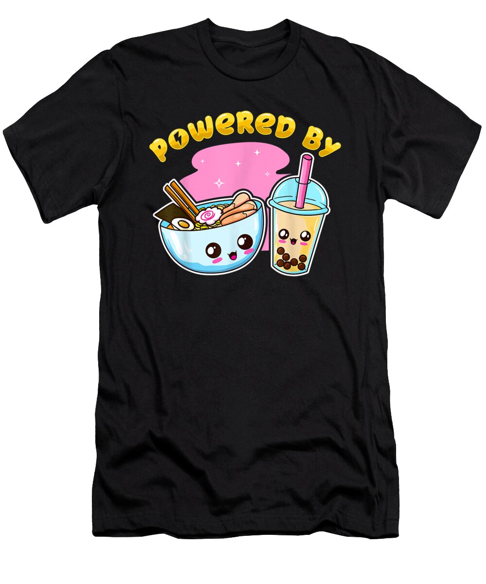 Believe Hope Ramen Bubble Tea Boba Japanese Noodles Anime Gift Ezone Prints T-Shirt