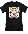 Beneficial Work Kawaii Boba Cute Anime Dog Corgi Kawaii Tea Drink Dark Idol Gift Fot You Ezone Prints T-Shirt