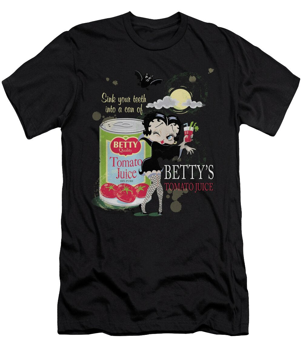 Betty Boop Vampire Tomato Juice Sienna Braim T-Shirt