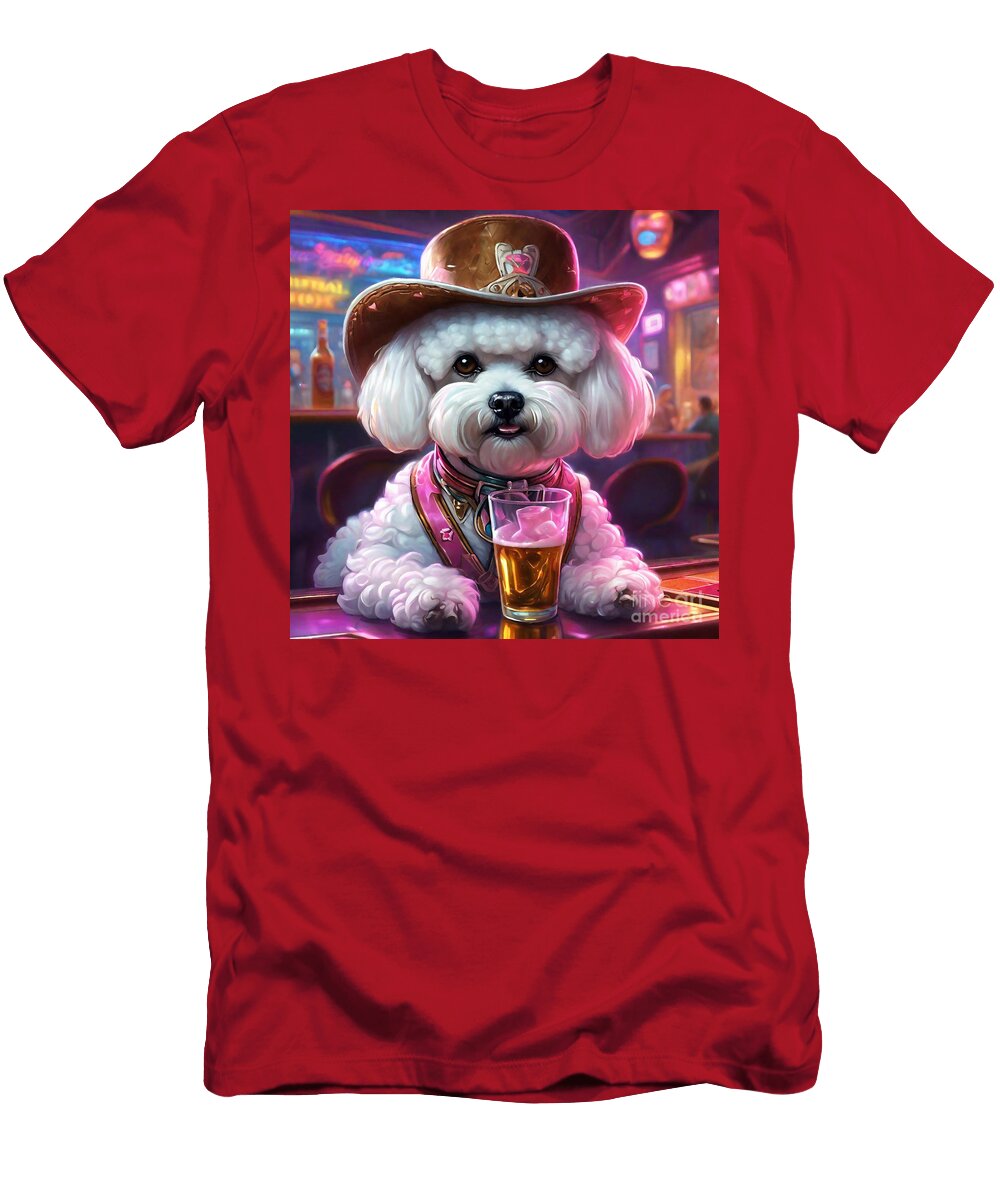 Bichon Frise Puff and Pint Bichons Bubbly Bliss Adrien Efren T-Shirt