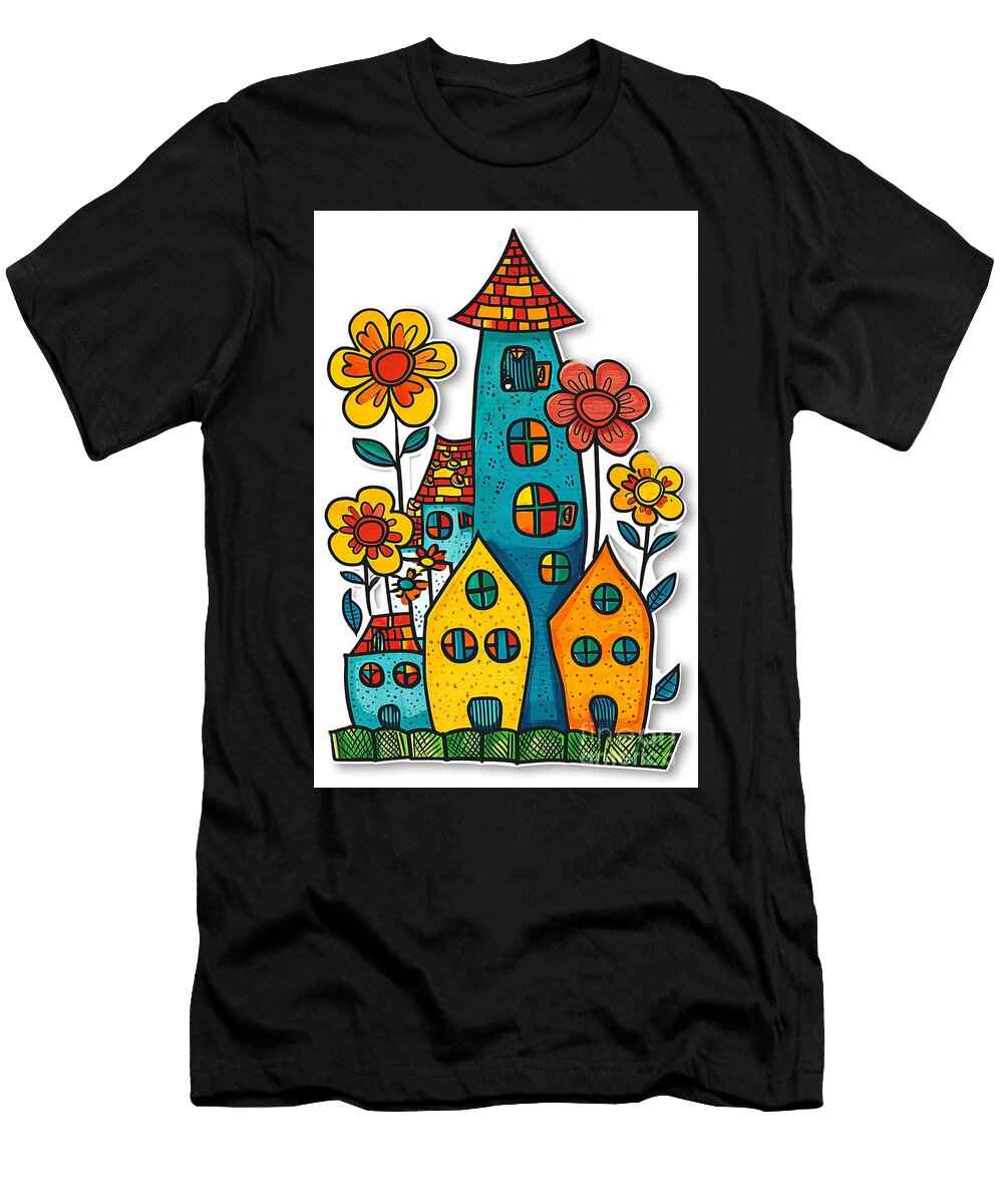 Bivaria Colorful Neighborhood 4 8 Sabantha T-Shirt