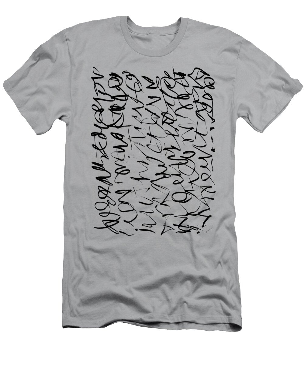 Black and White Doodle Art Blenda Studio T-Shirt