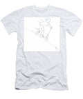 Black and White Micro Scooter Downhill Drawing Mike Jory T-Shirt
