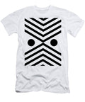 Black and White Minimalist Abstract Geometric Art Gordan P Junior T-Shirt