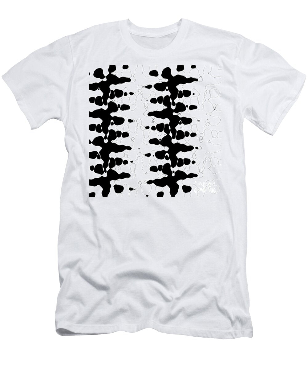 Black and White Zigzag Jonathan Welch T-Shirt