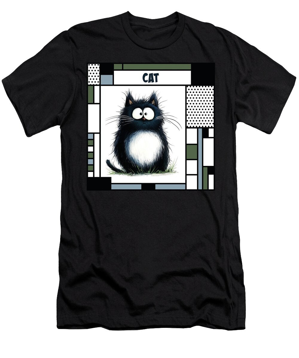 Black Cat Lisa S Baker T-Shirt