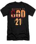 Blessed By God for 21 Years 21st Birthday Religious Theme Maximus Designs T-Shirt