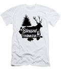 Blessed Thankful Thanksgiving Deer in Nature Jacob Zelazny T-Shirt